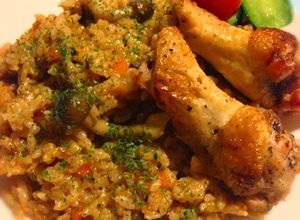 鶏手羽元のカレー炊き込みごはん-レシピのメイン写真