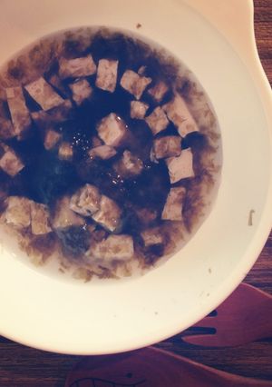 離乳食07ヶ月 豆腐と海苔のお吸い物-レシピのメイン写真