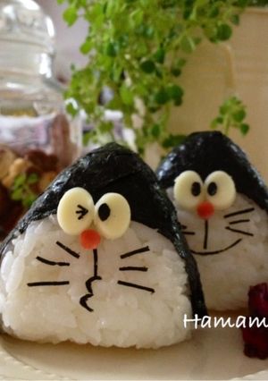簡単お弁当♡ドラえもんおにぎり♡キャラ弁-レシピのメイン写真