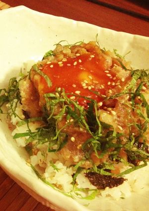 簡単☆ネギトロ丼には黄身の醤油漬け✿-レシピのメイン写真