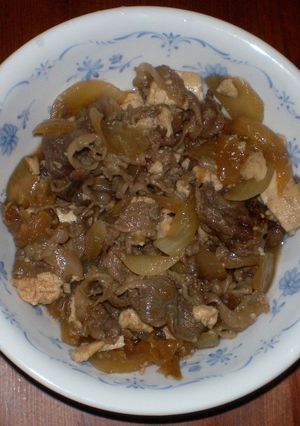 新玉ねぎと豆腐入り牛丼-レシピのメイン写真