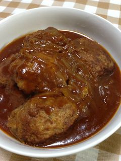 ソースが美味しい煮込みハンバーグ-レシピのメイン写真