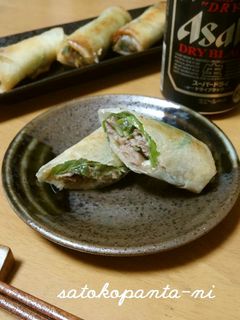 焼き肉チーズ☆シソの葉春巻き-レシピのメイン写真