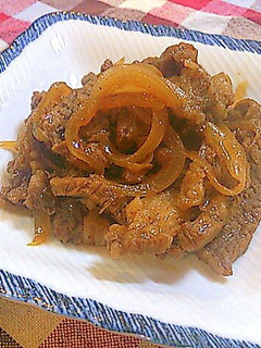 フライパン1つで油未使用☆牛玉ねぎ炒め煮-レシピのメイン写真