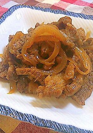 フライパン1つで油未使用☆牛玉ねぎ炒め煮-レシピのメイン写真