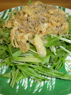水菜としらすのサラダ-レシピのメイン写真