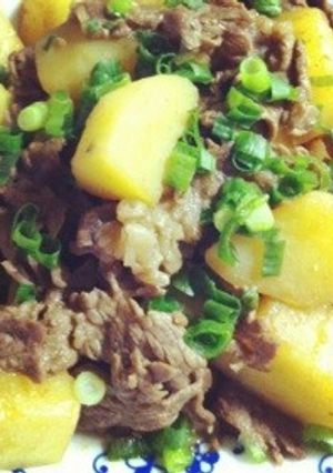 フライパンで簡単☆牛肉のガリバタ醤油煮☆-レシピのメイン写真