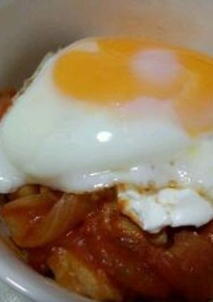 カフェ風鶏肉のトマト煮込み丼-レシピのメイン写真