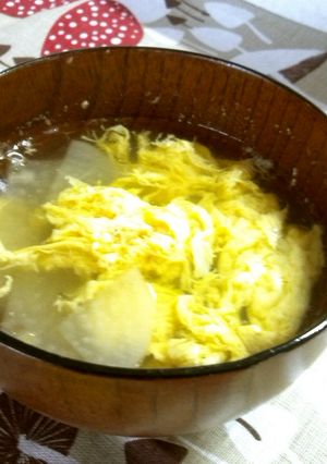 薬膳レシピ「大根のかき玉汁」-レシピのメイン写真