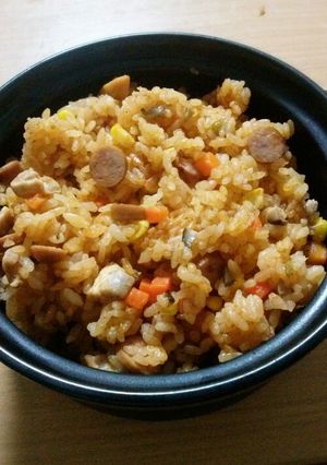 簡単♪炊き込みチキンライス-レシピのメイン写真