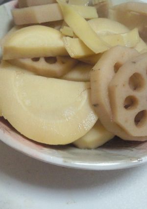 タケノコレンコン煮-レシピのメイン写真