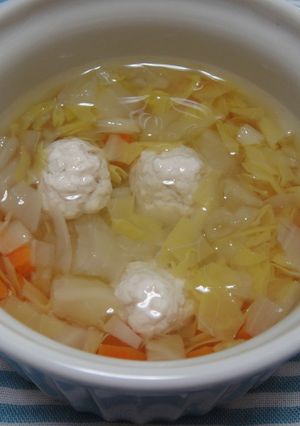 ＊離乳食後期＊肉団子入り野菜スープ-レシピのメイン写真