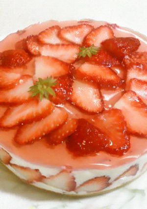 苺のレアチーズヨーグルトケーキ-レシピのメイン写真
