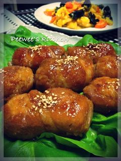 肉巻★おにぎり-レシピのメイン写真