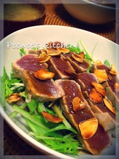 まぐろステーキ丼★ガーリックソース-レシピのメイン写真