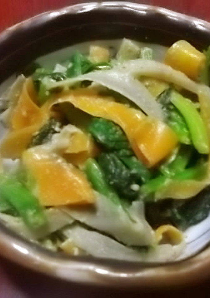 ほうれん草＆人参＆牛蒡の胡麻和え-レシピのメイン写真