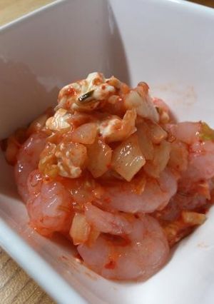 甘エビとキムチチーズのタルタル-レシピのメイン写真