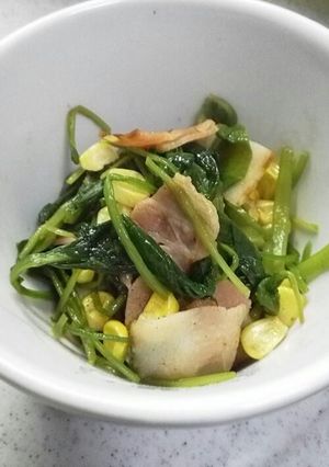 超簡単お弁当のおかず（ほうれん草）-レシピのメイン写真
