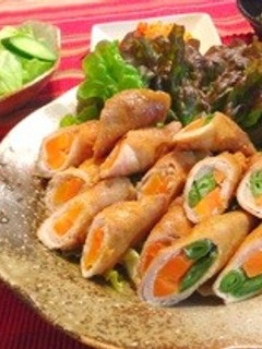簡単!野菜の肉巻き♡-レシピのメイン写真