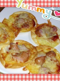 餃子の皮でサクサクピザ-レシピのメイン写真