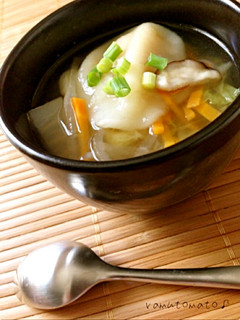ボリューム満点☆水餃子スープ(≧▽≦)♪-レシピのメイン写真