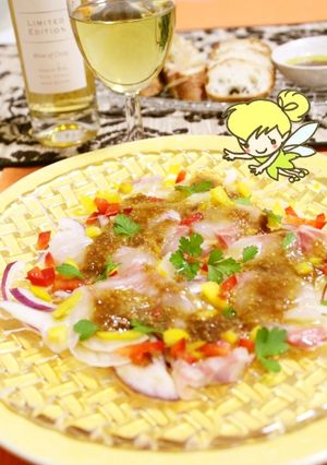 醤油麹de真鯛のカルパッチョ♪-レシピのメイン写真