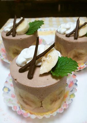 簡単♪チョコ(ココア)バナナムース☆-レシピのメイン写真
