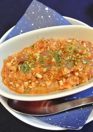 厚揚げとセロリのピリ辛トマトソース-レシピのメイン写真