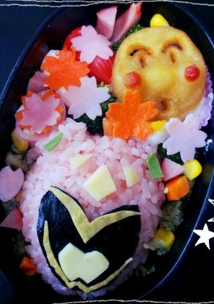 キャラ弁★キョウリュウジャー*ピンク-レシピのメイン写真