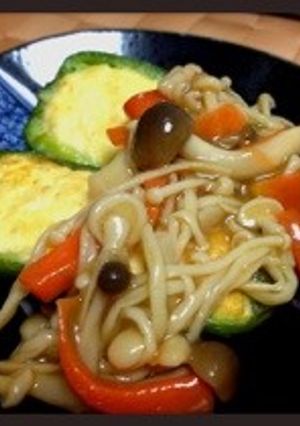 ピーマンの豆腐詰め☆きのこ餡掛け-レシピのメイン写真