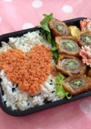 簡単☆ 華やか！ハートのお弁当♡-レシピのメイン写真