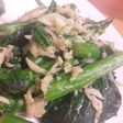 栄養満点☆菜っぱとシラスの胡麻油炒め