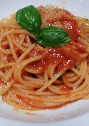 【シンプル】トマトソーススパゲッティ-レシピのメイン写真