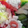 弁当すき間に♪カニカマだけで可愛いお花♪