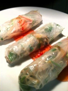 【簡単】蒸鶏となめたけの生春巻-レシピのメイン写真