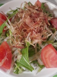 *オリーブ*大根水菜サラダ-レシピのメイン写真