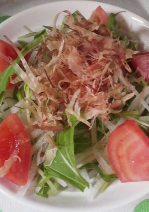 *オリーブ*大根水菜サラダ-レシピのメイン写真