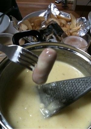 【家飲み】チーズフォンデュ簡単おもてなし-レシピのメイン写真