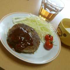 豆腐と挽き肉でジューシーハンバーグ＊-レシピのメイン写真