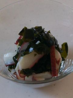 ヘルシー*タコとワカメの酢の物-レシピのメイン写真