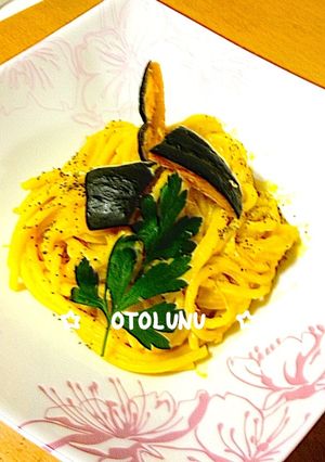 ☆おっ作れる☆カボチャのクリームパスタ-レシピのメイン写真