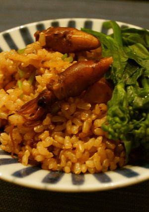 簡単！ホタルイカの味噌味炊き込みご飯-レシピのメイン写真