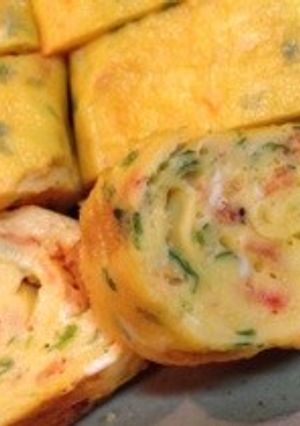 春のお弁当に☆桜エビと青のりの玉子焼き♪-レシピのメイン写真