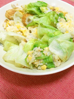 ちくわでレタスチャーハン♪-レシピのメイン写真