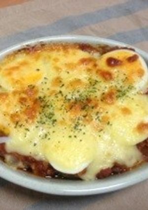 ＊余ったミートソースで豆腐グラタン＊-レシピのメイン写真