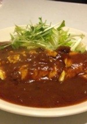 超手抜き！オムハヤシ-レシピのメイン写真