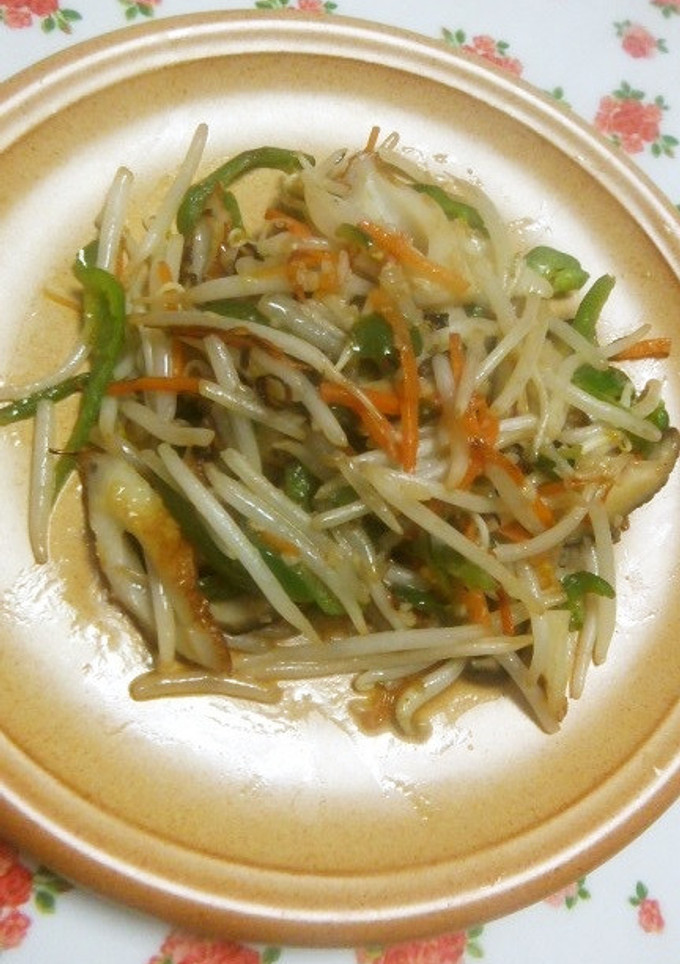 簡単♡もやし椎茸、彩り野菜の塩麹炒め♬-レシピのメイン写真