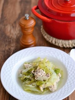 春キャベツと鶏むね肉のスープ煮-レシピのメイン写真