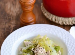 春キャベツと鶏むね肉のスープ煮-レシピのメイン写真