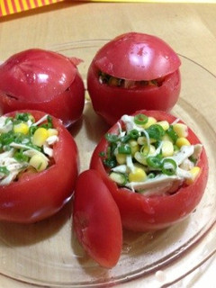 トマトの丸ごとサラダ-レシピのメイン写真